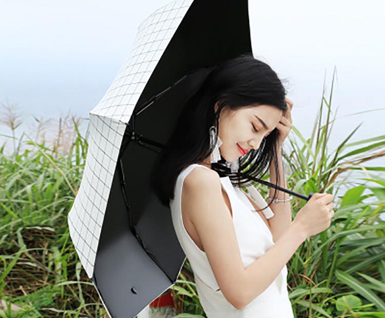 格子雨傘