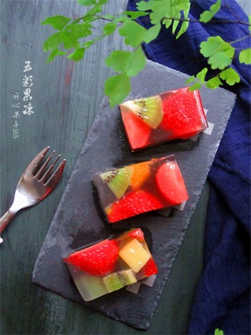 彩色果凍