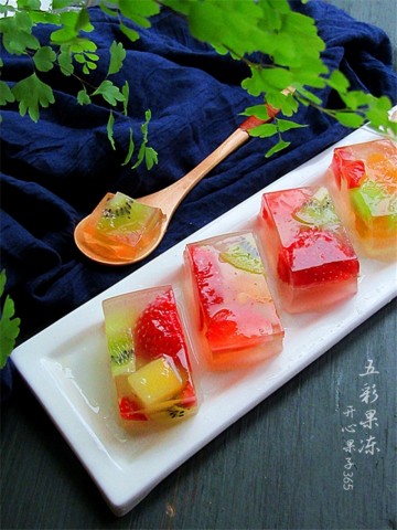 彩色果凍