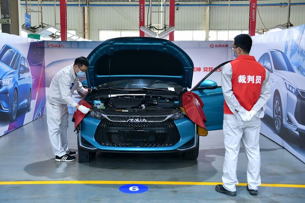 東風(fēng)公司2020年度職工技能競賽乘用車裝調(diào)技能項目舉行