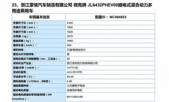 2020年第二批新能源汽車推廣目錄公布