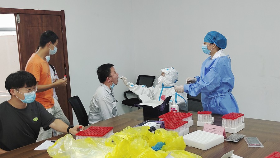 全員核酸檢測 守護員工健康