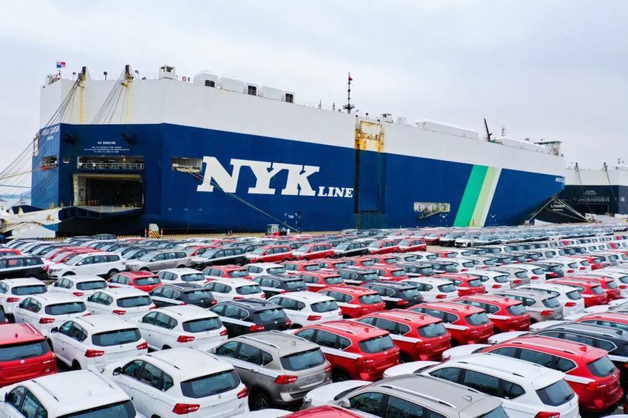 新航線首航 1500輛東風汽車出口南美