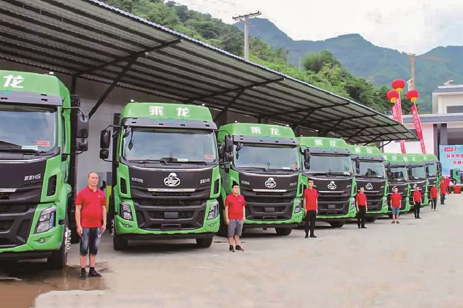 乘龍換電重卡 批量交付客戶