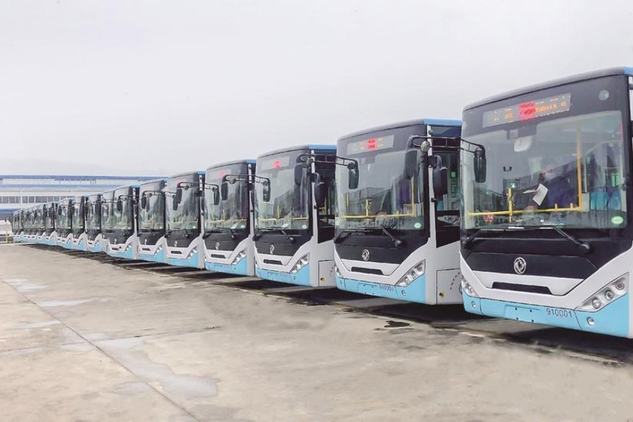 東風特汽純電動公交車批量交付