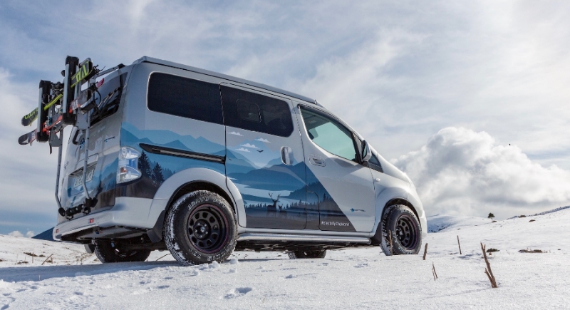 日產e-NV200 Winter Camper概念 VanlifeElectric:日產e-NV200WinterCamper概念車