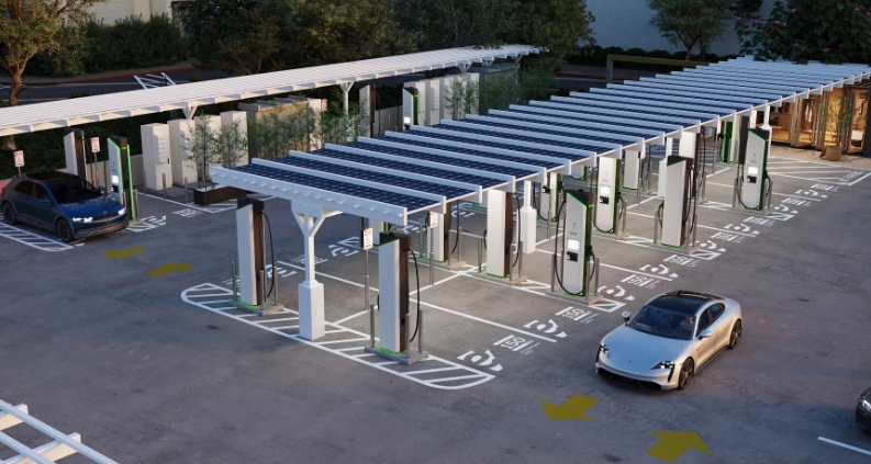 Electrify America 高檔充電概念 為大多數電動汽車提供電網能源:研究人員尋求數學建模