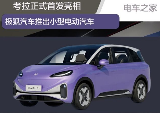 極狐汽車推出小型電動汽車考拉正式首發(fā)亮相