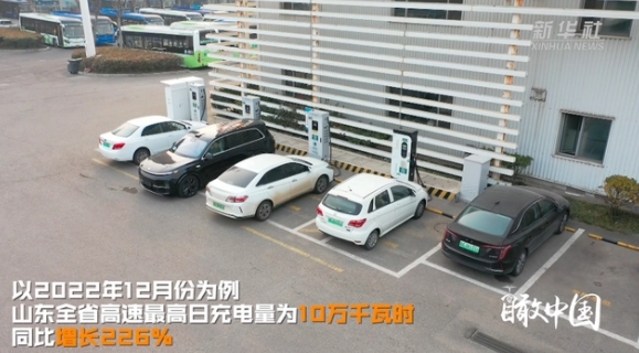 瞰中國|山東青島:國網(wǎng)充電站為電動汽車出行保駕護(hù)航