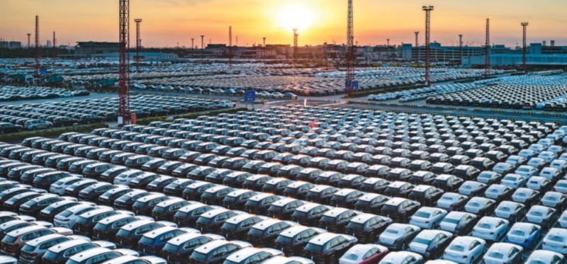 上海口岸延續新能源汽車出口火熱勢頭兩碼頭1月累計出口近11萬輛