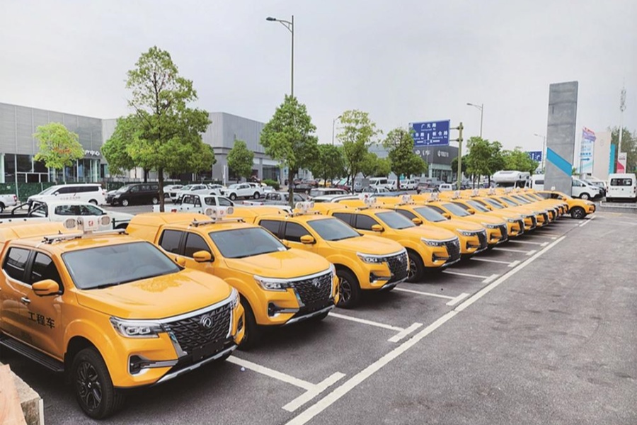 鄭州日產銳騏7工程車批量交付