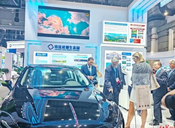 帶上“成都造”新能源汽車，中法成都生態(tài)園首次亮相投洽會