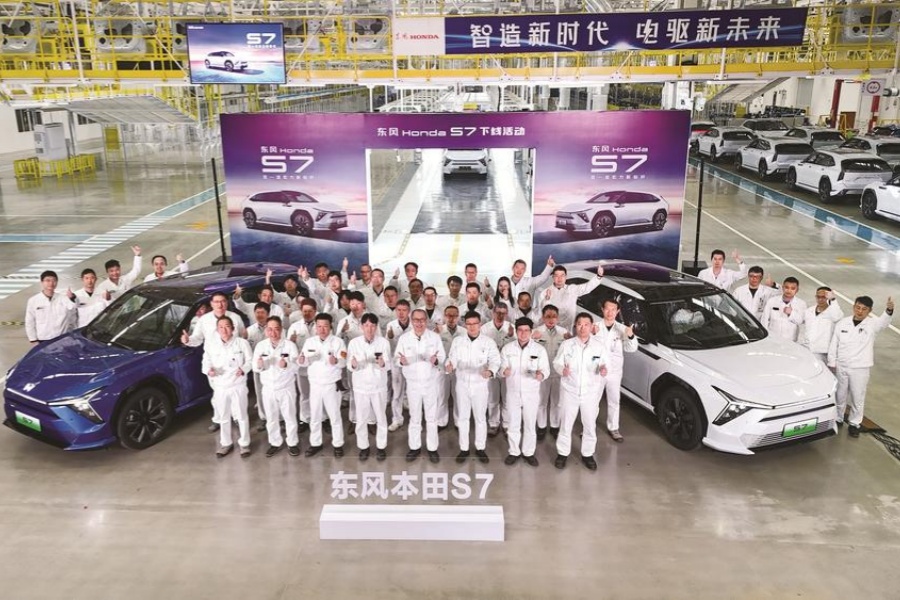 東風本田純電車型S7下線