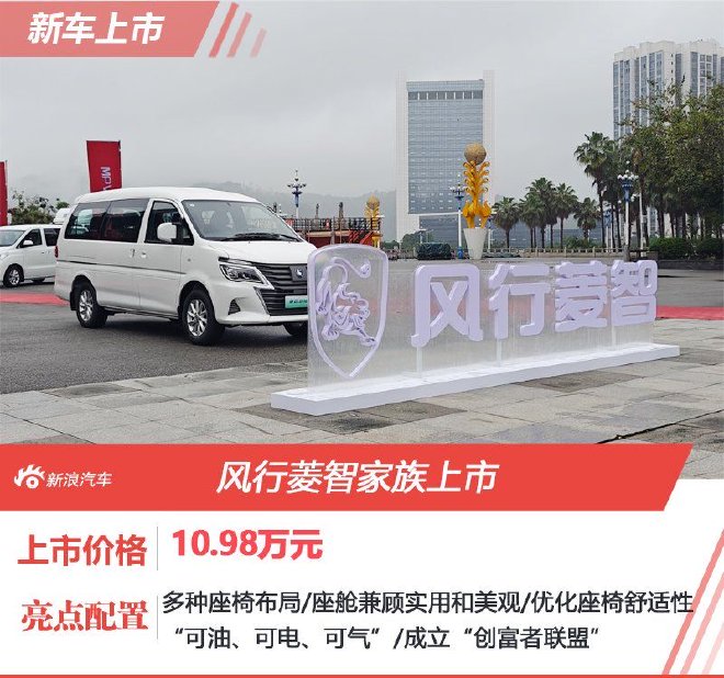 限時置換一口價9.98萬起風行菱智家族新車上市
